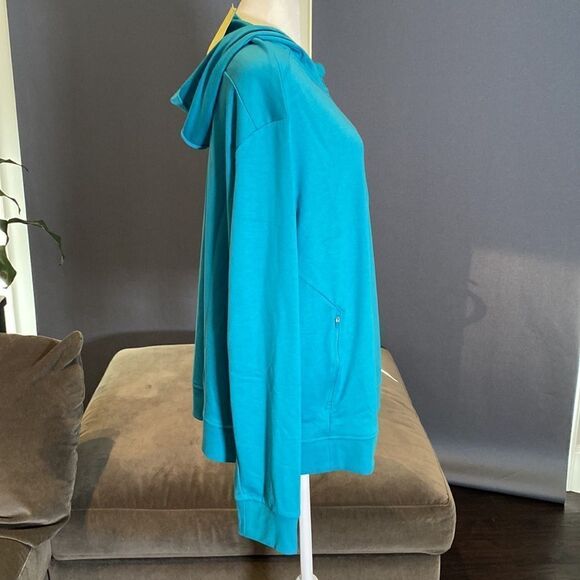 Women’s all in motion Full Zip Hoodie Deep Turquoise Size XL NWT - Picture 4 of 9